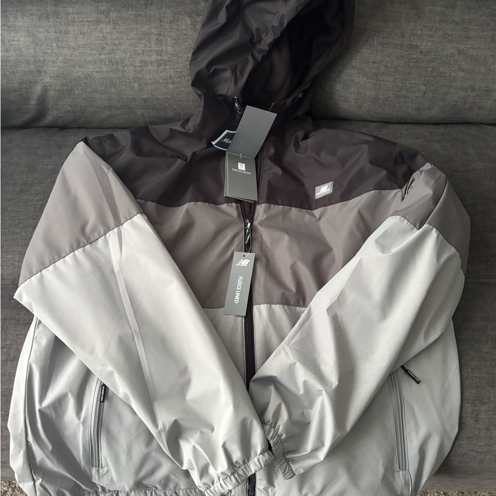 New Balance Gray and Black Performance Jacket